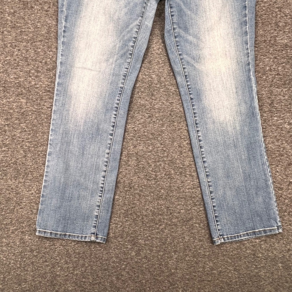 Mossimo Denim Womens Mid Rise Straight Leg Jeans Medium Wash Blue 16 Ankle - Picture 3 of 9